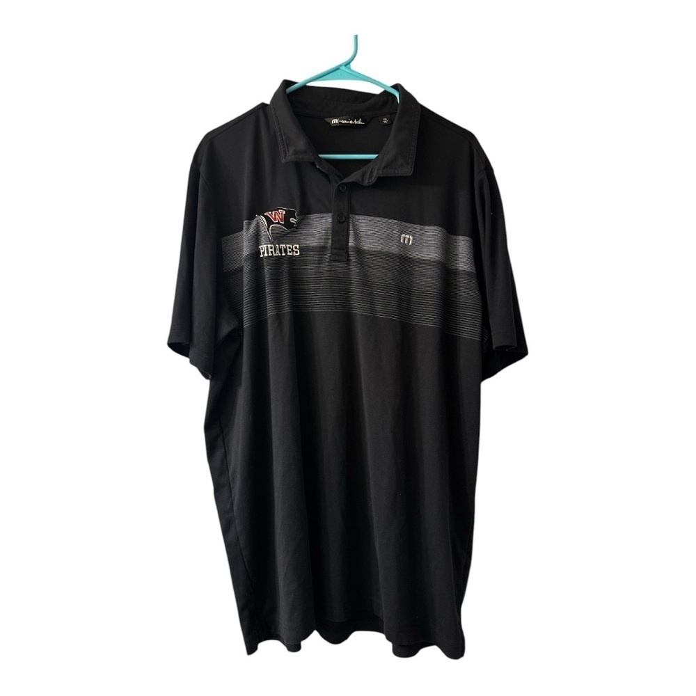 Travis Mathew’s Golf Polo with Whitworth College Pirates Logo Embroidered XXL